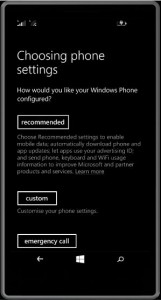 choosing phone settings custom