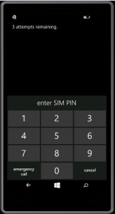 welcome back enter sim pin